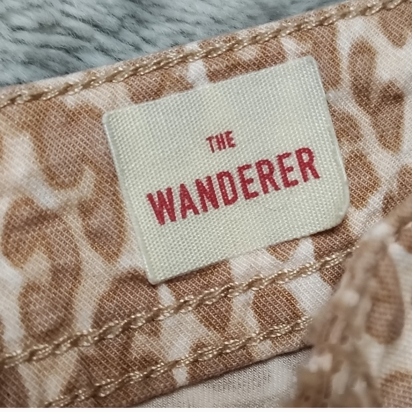 Anthropologie The Wanderer Leopard Print Utility Pants Women's 28" Beige Cotton - Picture 7 of 9